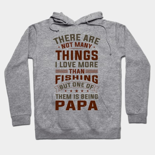 Dad Angler Funny Saying Father's Day Men Hoodie by Foxxy Merch